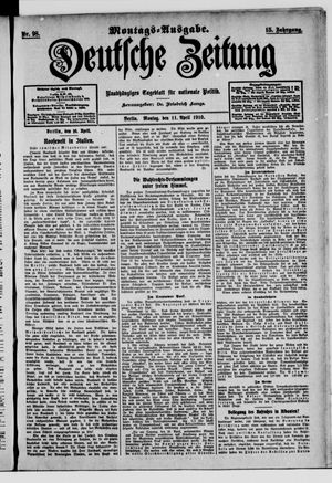Deutsche Zeitung vom 11.04.1910