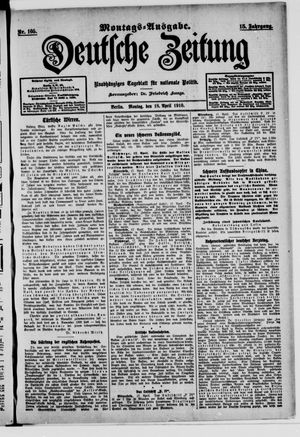 Deutsche Zeitung vom 18.04.1910
