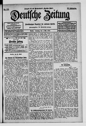 Deutsche Zeitung vom 01.05.1910