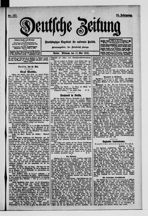Deutsche Zeitung vom 11.05.1910