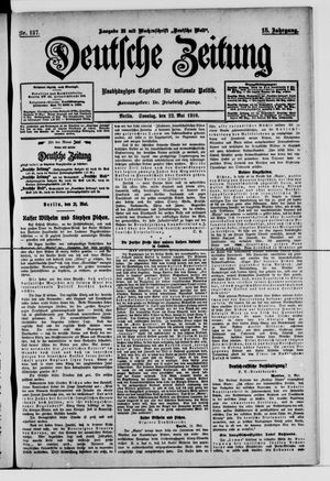 Deutsche Zeitung vom 22.05.1910