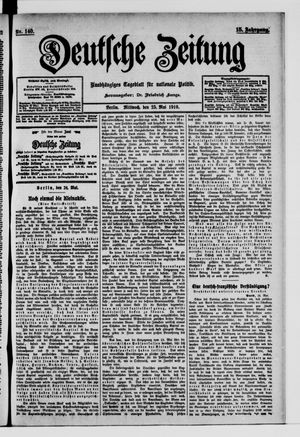 Deutsche Zeitung vom 25.05.1910