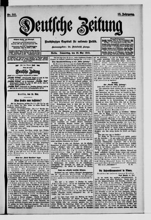 Deutsche Zeitung vom 26.05.1910