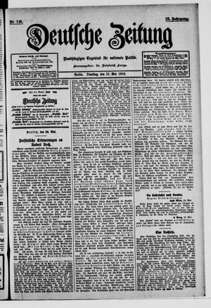 Deutsche Zeitung vom 31.05.1910