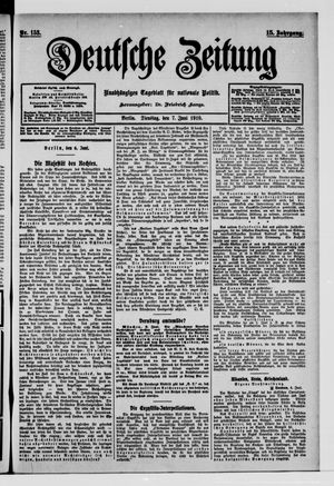 Deutsche Zeitung vom 07.06.1910
