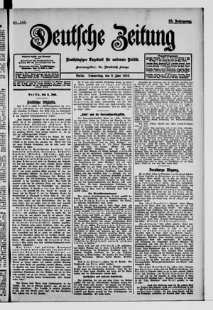 Deutsche Zeitung vom 09.06.1910
