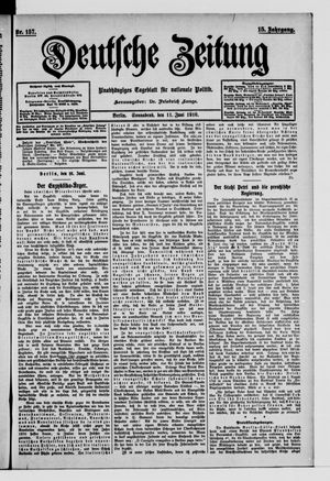 Deutsche Zeitung vom 11.06.1910