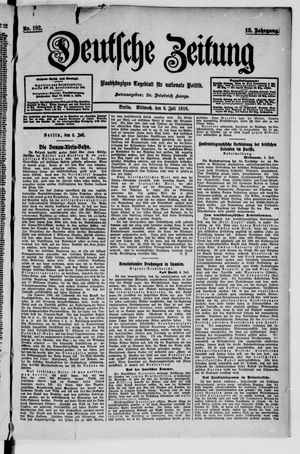 Deutsche Zeitung vom 06.07.1910