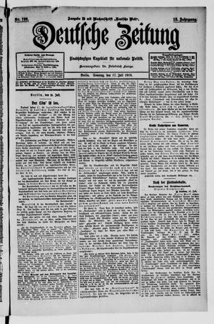 Deutsche Zeitung vom 17.07.1910