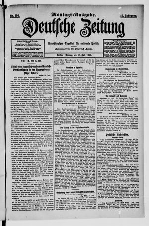 Deutsche Zeitung vom 18.07.1910