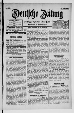Deutsche Zeitung vom 30.07.1910
