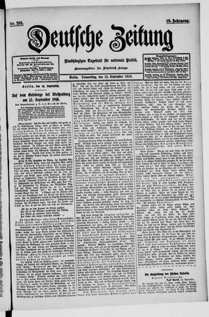 Deutsche Zeitung vom 15.09.1910