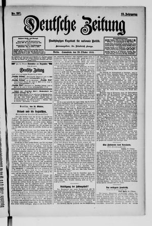 Deutsche Zeitung vom 29.10.1910