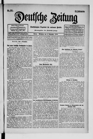 Deutsche Zeitung vom 02.11.1910