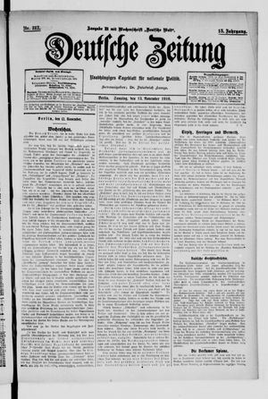 Deutsche Zeitung vom 13.11.1910