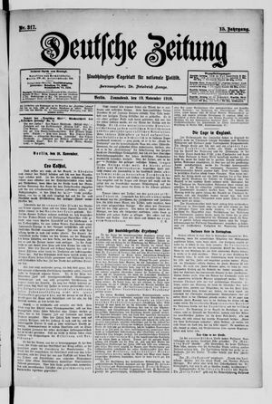 Deutsche Zeitung vom 19.11.1910