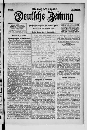 Deutsche Zeitung vom 28.11.1910
