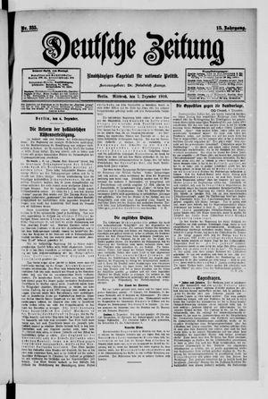 Deutsche Zeitung vom 07.12.1910