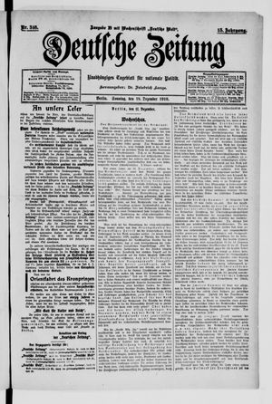 Deutsche Zeitung vom 18.12.1910