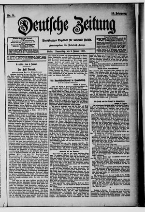 Deutsche Zeitung on Jan 5, 1911