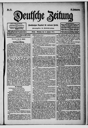 Deutsche Zeitung vom 11.01.1911