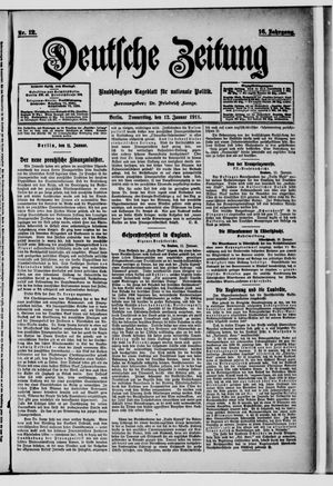 Deutsche Zeitung on Jan 12, 1911