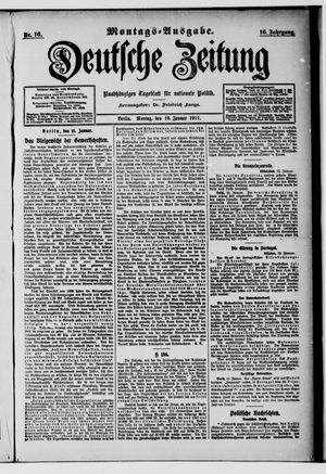Deutsche Zeitung vom 16.01.1911