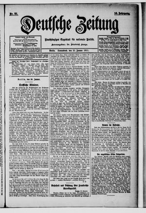 Deutsche Zeitung vom 21.01.1911