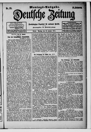 Deutsche Zeitung vom 23.01.1911