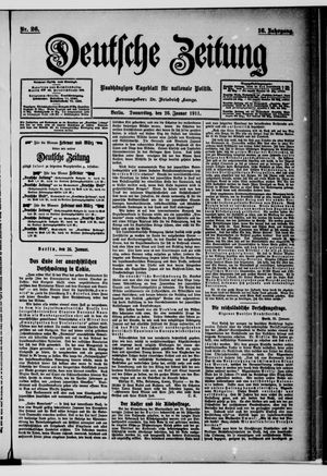 Deutsche Zeitung vom 26.01.1911