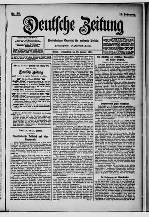 Deutsche Zeitung vom 28.01.1911