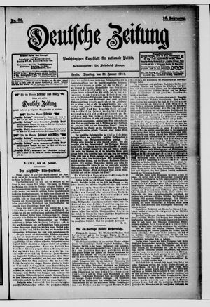 Deutsche Zeitung on Jan 31, 1911