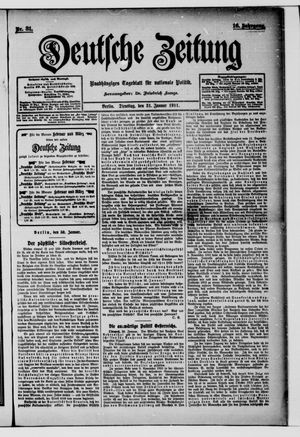 Deutsche Zeitung vom 31.01.1911