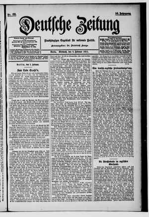Deutsche Zeitung vom 08.02.1911