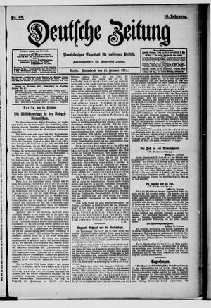 Deutsche Zeitung on Feb 11, 1911