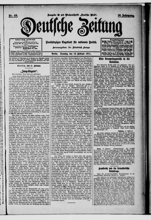 Deutsche Zeitung vom 12.02.1911