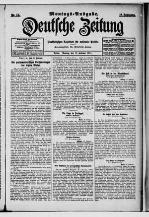 Deutsche Zeitung vom 13.02.1911