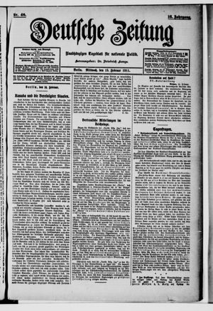 Deutsche Zeitung on Feb 15, 1911
