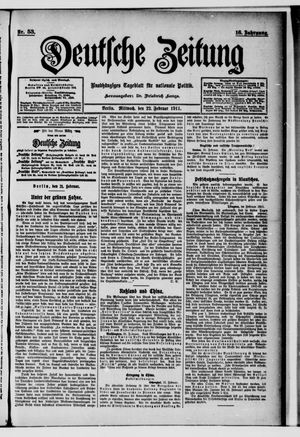 Deutsche Zeitung vom 22.02.1911