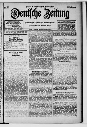 Deutsche Zeitung vom 26.02.1911