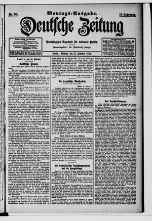 Deutsche Zeitung vom 27.02.1911