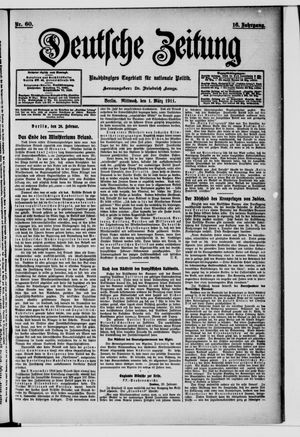 Deutsche Zeitung vom 01.03.1911