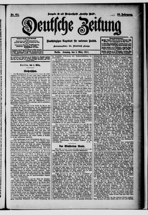 Deutsche Zeitung vom 05.03.1911