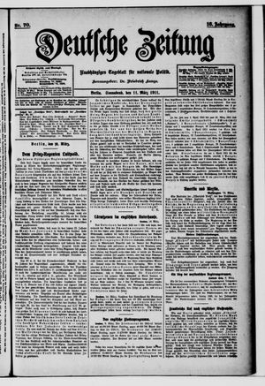 Deutsche Zeitung vom 11.03.1911