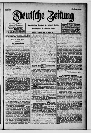 Deutsche Zeitung vom 14.03.1911