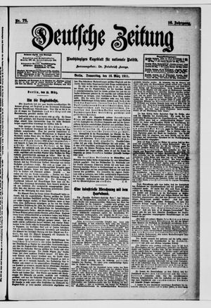 Deutsche Zeitung vom 16.03.1911