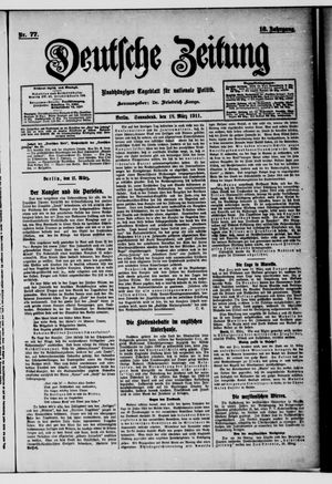 Deutsche Zeitung vom 18.03.1911