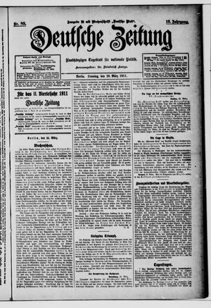 Deutsche Zeitung vom 26.03.1911