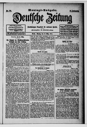 Deutsche Zeitung vom 27.03.1911