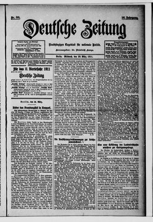 Deutsche Zeitung vom 29.03.1911